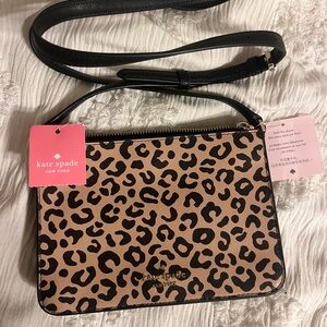 Kate Spade New York Leopard Darcy Slim Crossbody Purse